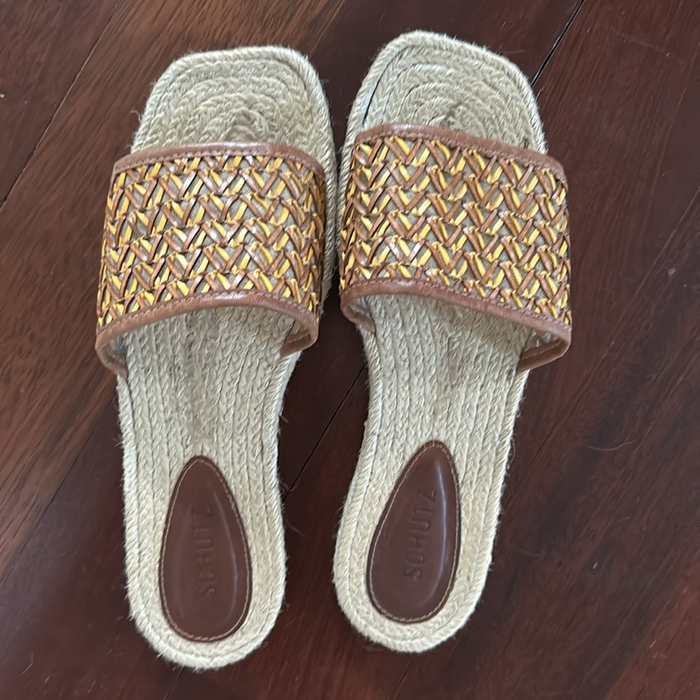 Schutz Bally Woven Sandals